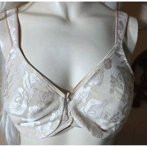 Wacoal 85567 Awareness Full Coverage Unlined Underwire Two Ply Bra Beige  36D